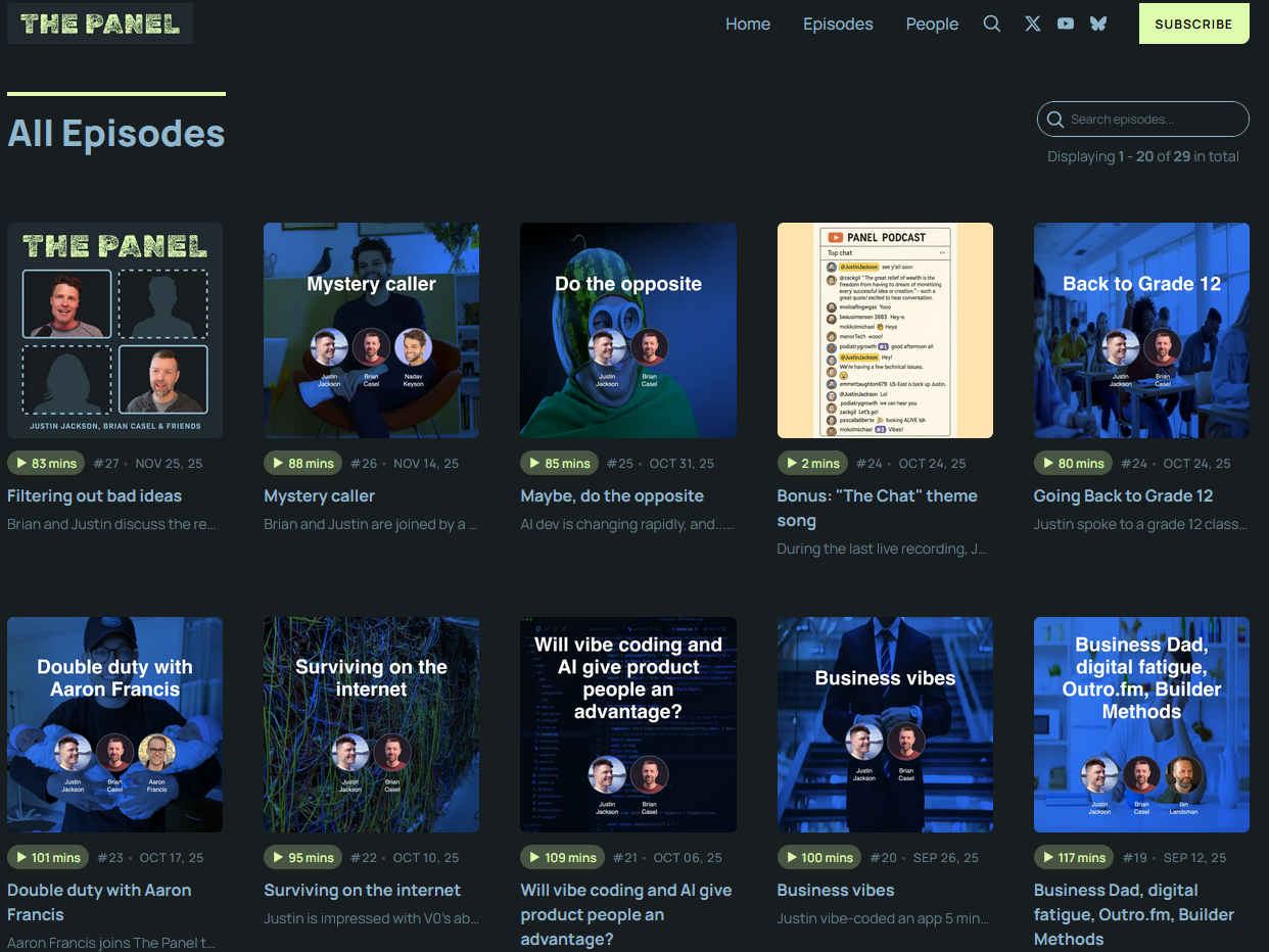 panel podcast screenshot